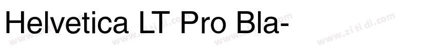 Helvetica LT Pro Bla字体转换